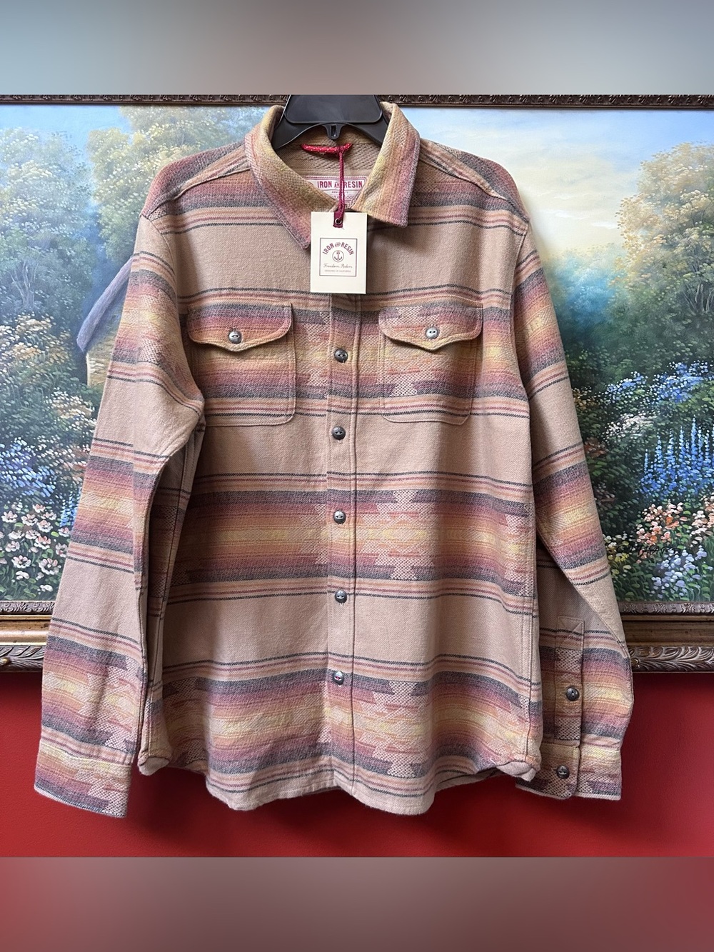 Iron & Resin Klamath Flannel Shirt Size Men’s Large NEW